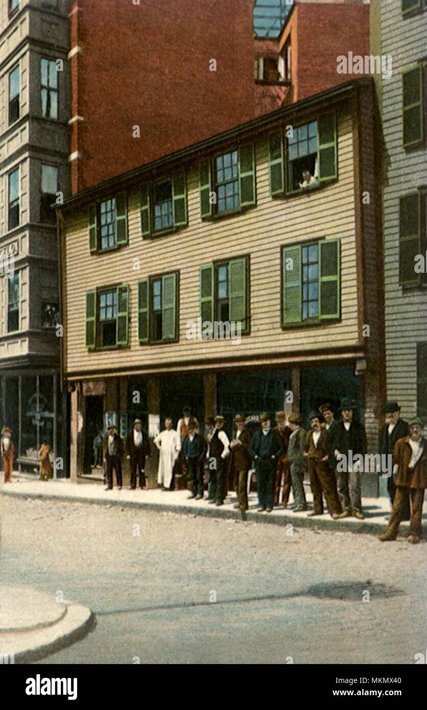 Maison de Paul Revere. Boston. Banque D'Images