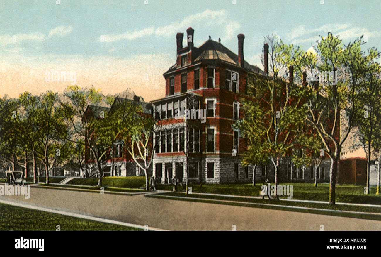 L'Hôpital Saint Luc. Cedar Rapids. Banque D'Images