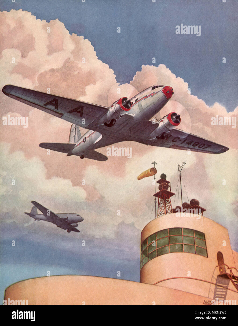 L'aéroport plus d'avions Banque D'Images