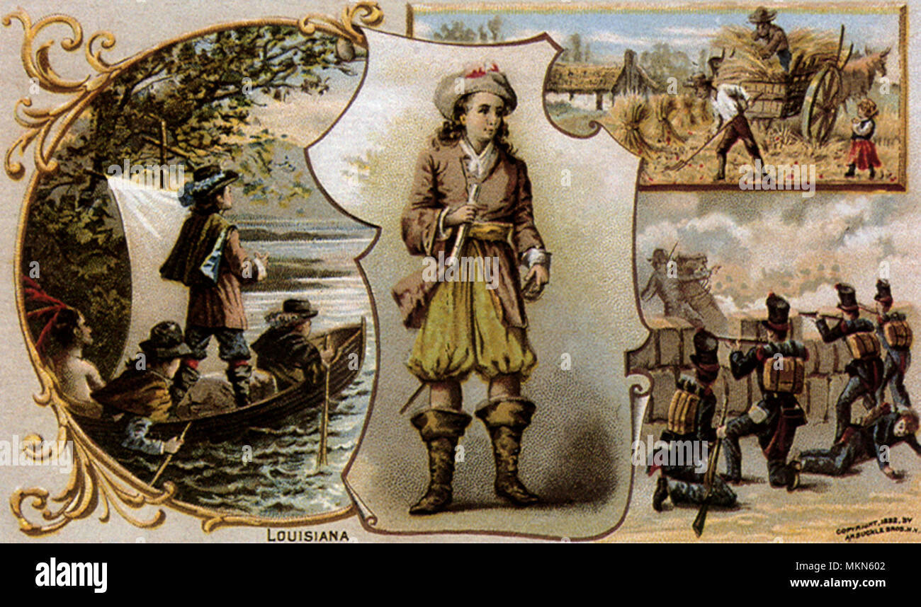 Histoire de la Louisiane Banque D'Images