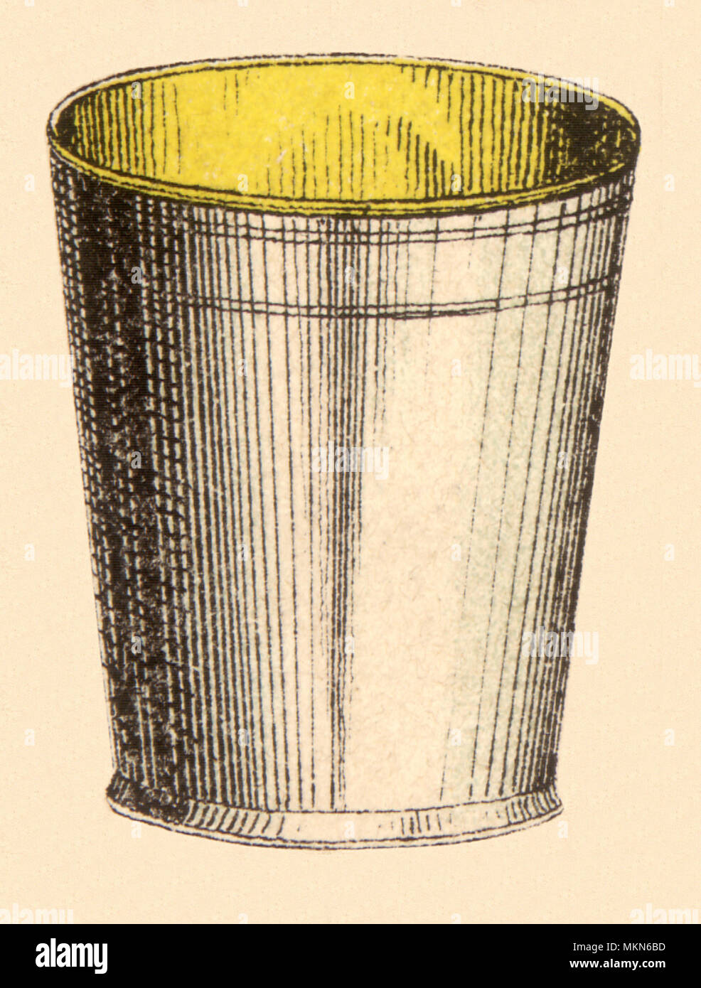 Gold-Lined Cup Banque D'Images