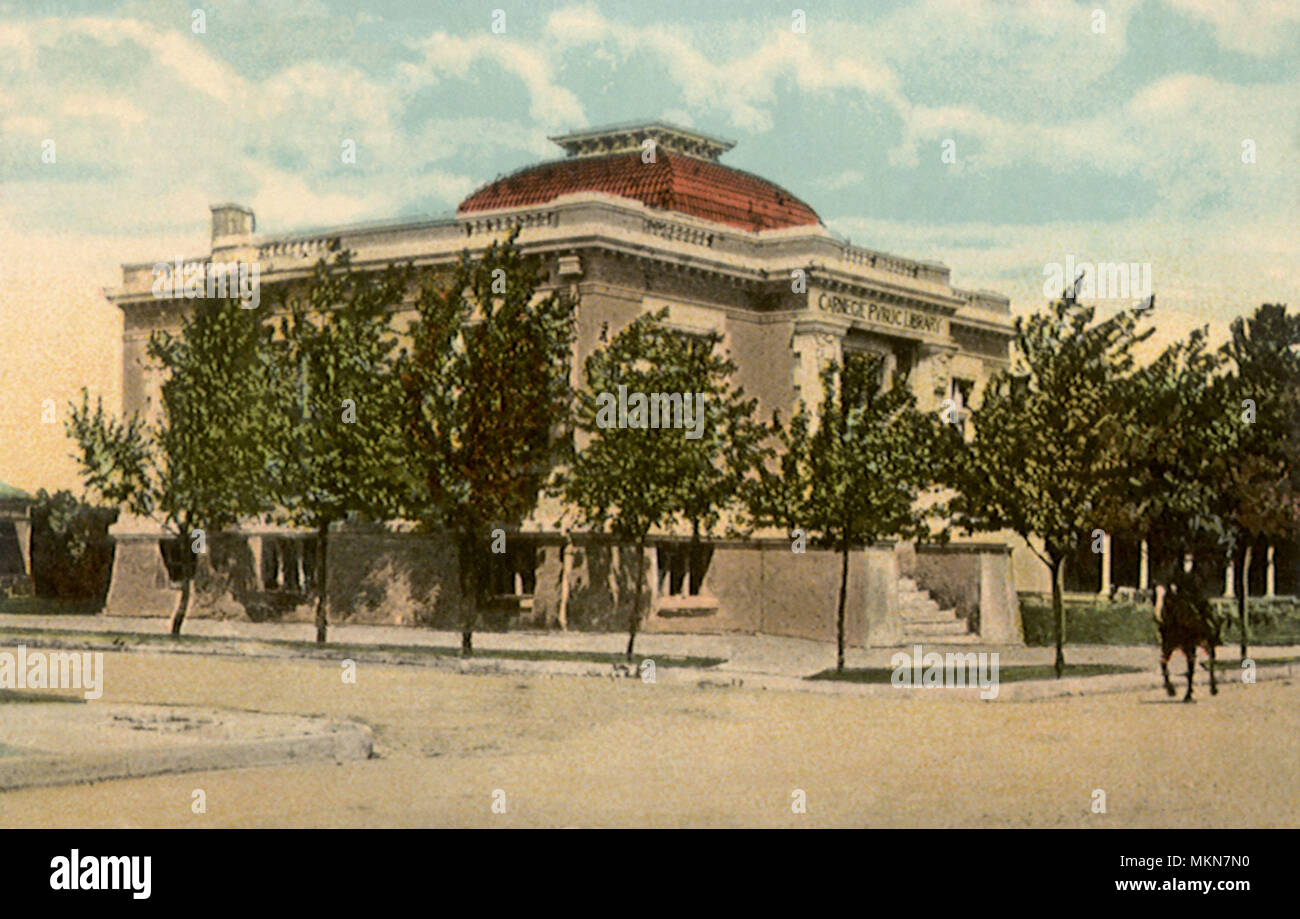 La bibliothèque Carnegie. Enid. Banque D'Images