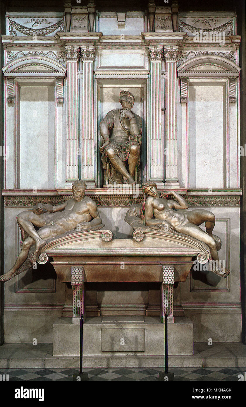 Tombe de Lorenzo de Medici Banque D'Images
