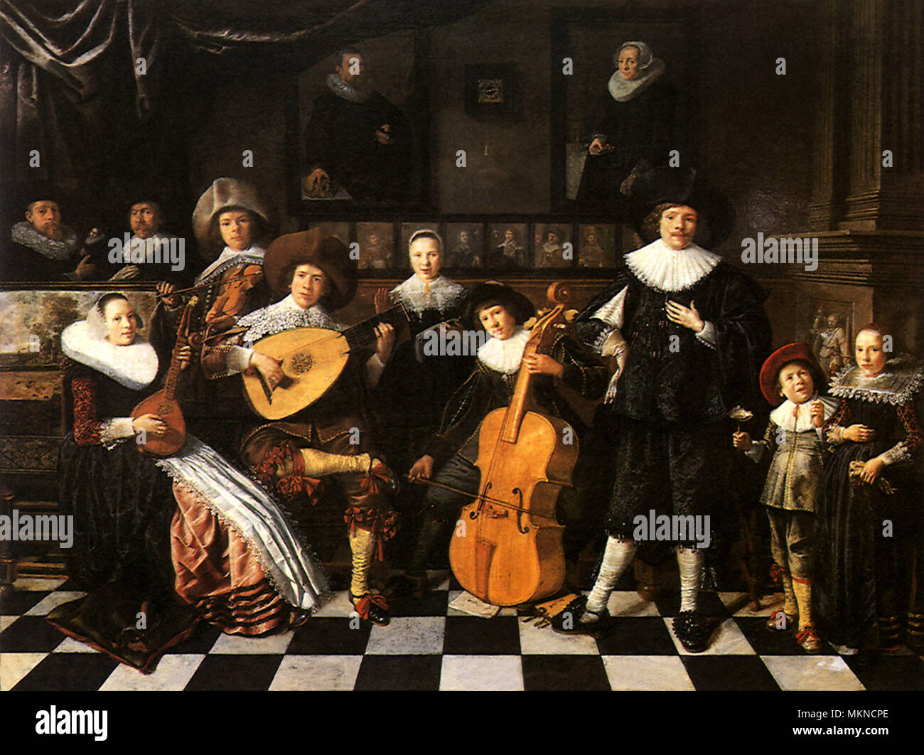 Portrait de famille Banque D'Images