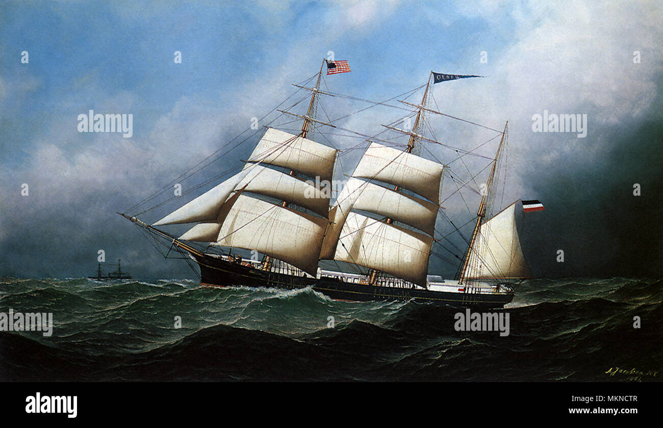 Le Three-Masted Allemand Barque Ceres Banque D'Images