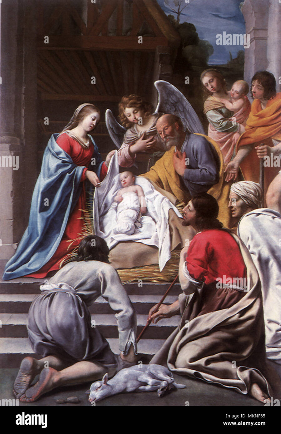 L'Adoration des bergers Banque D'Images