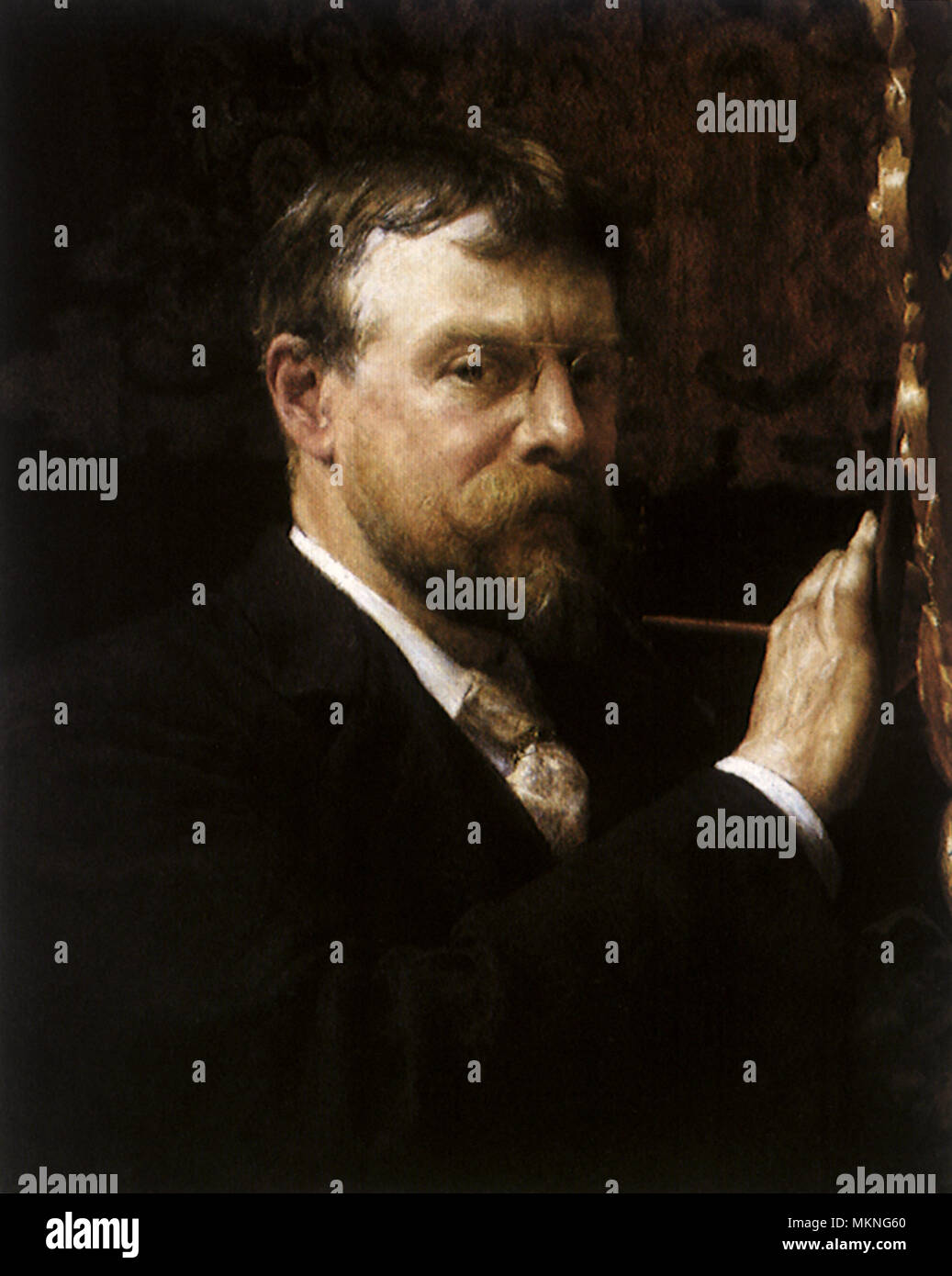 L'auto-portrait de Sir Lawrence Alma-Tadema Banque D'Images