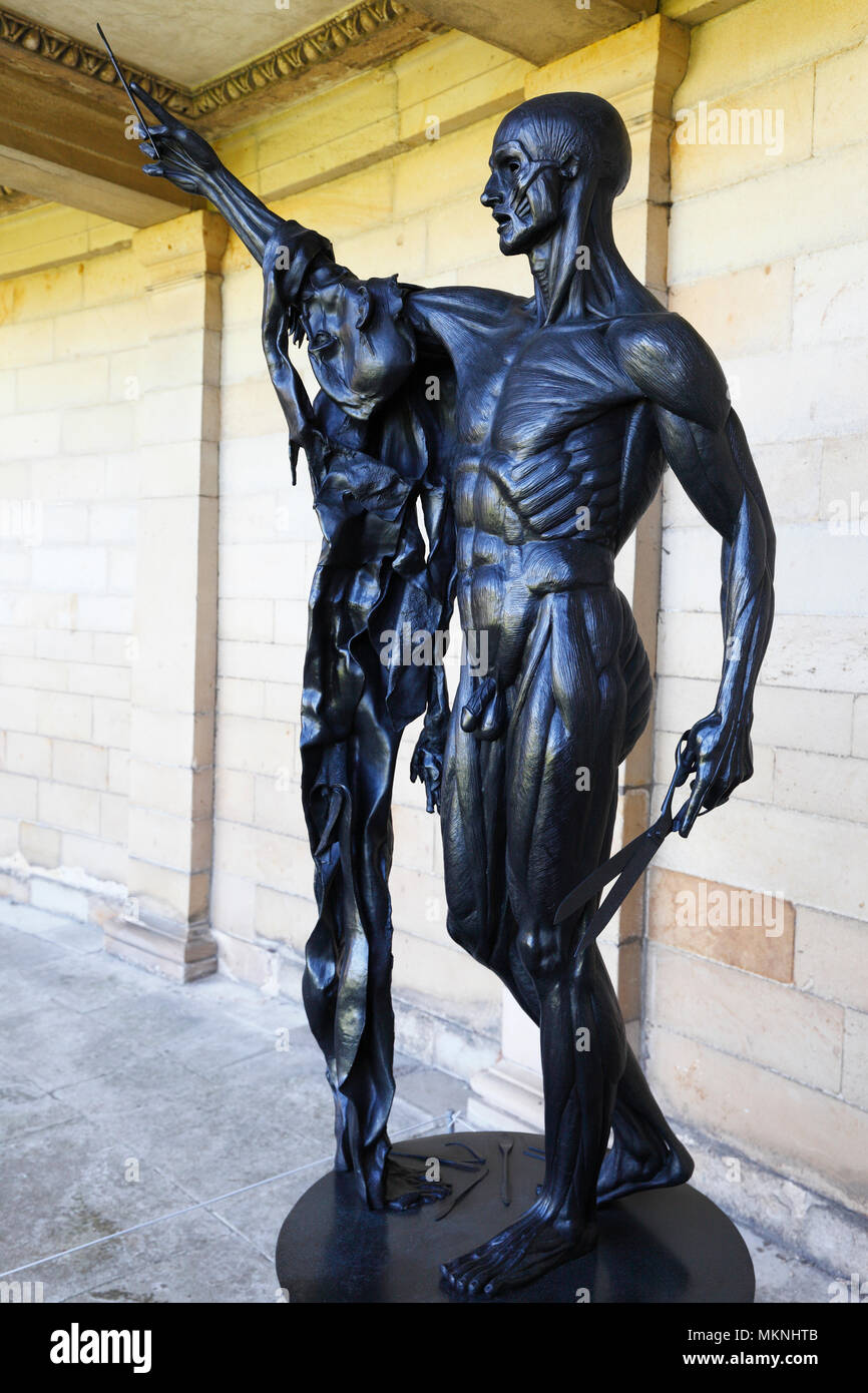 Les sculptures de Damien Hirst sur l'affichage à Houghton Hall, Norfolk, Royaume-Uni. Banque D'Images