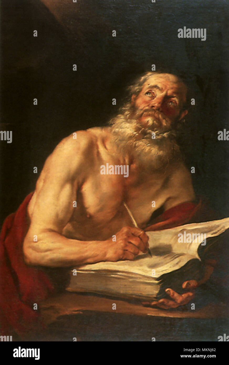 Saint Jérôme écrit Banque D'Images
