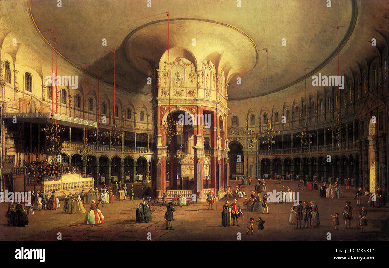 Intérieur de la rotonde à Ranelagh Gardens Banque D'Images