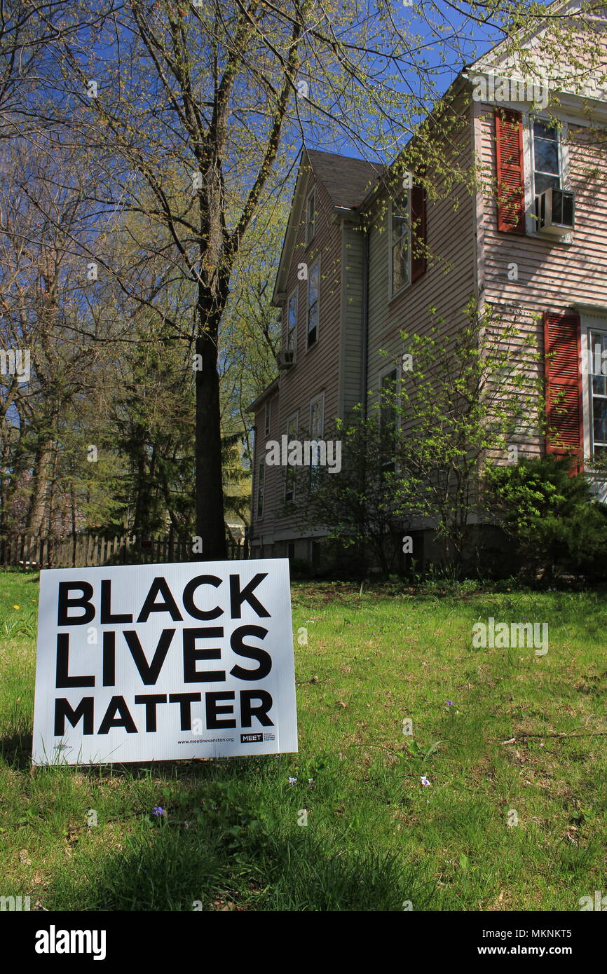 Paysage ordinaire à Evanston, Illinois. Banque D'Images