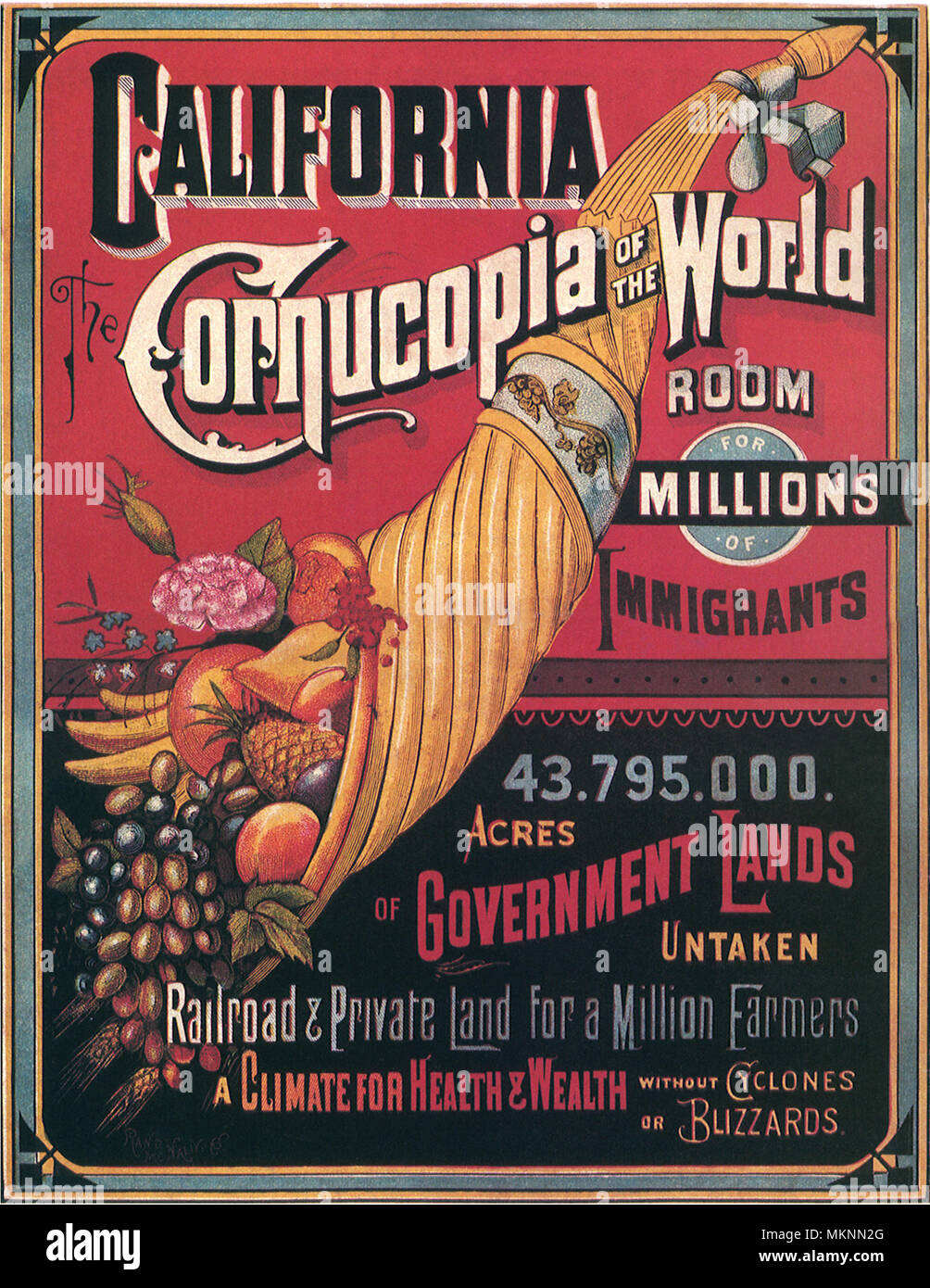 Cornucopia Poster Banque D'Images