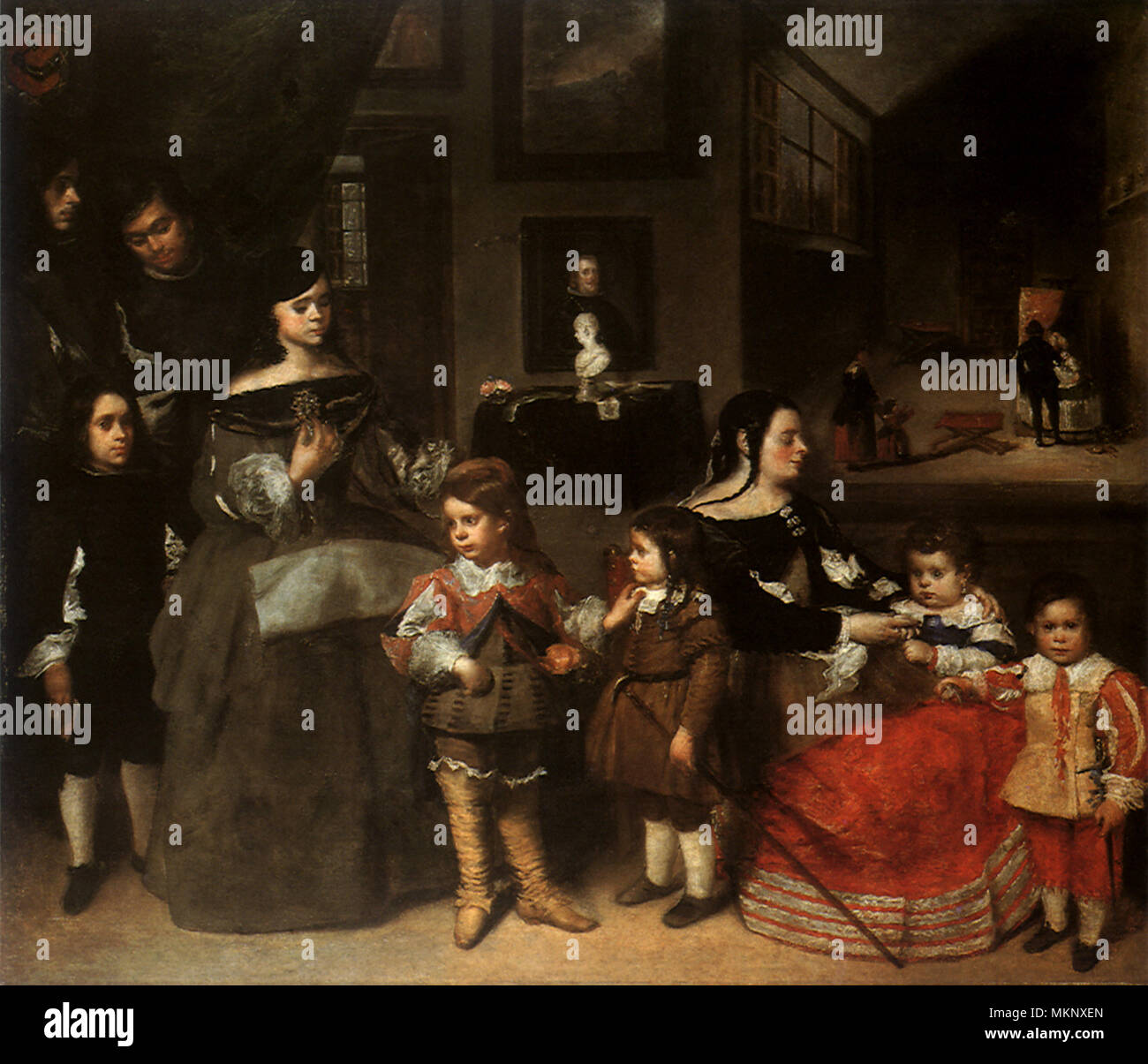 La famille du peintre Banque D'Images