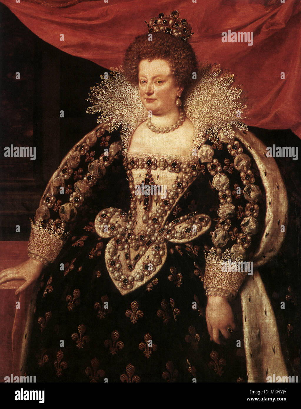 Portrait de Marie de Médicis 1611 Banque D'Images