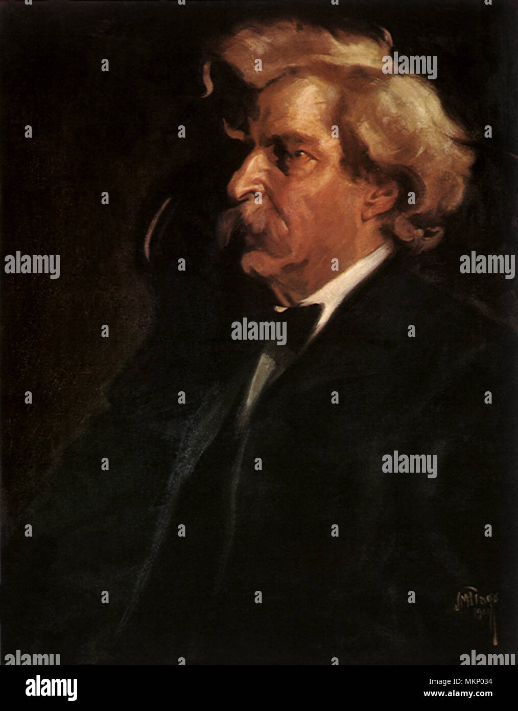 Portrait de Mark Twain Banque D'Images
