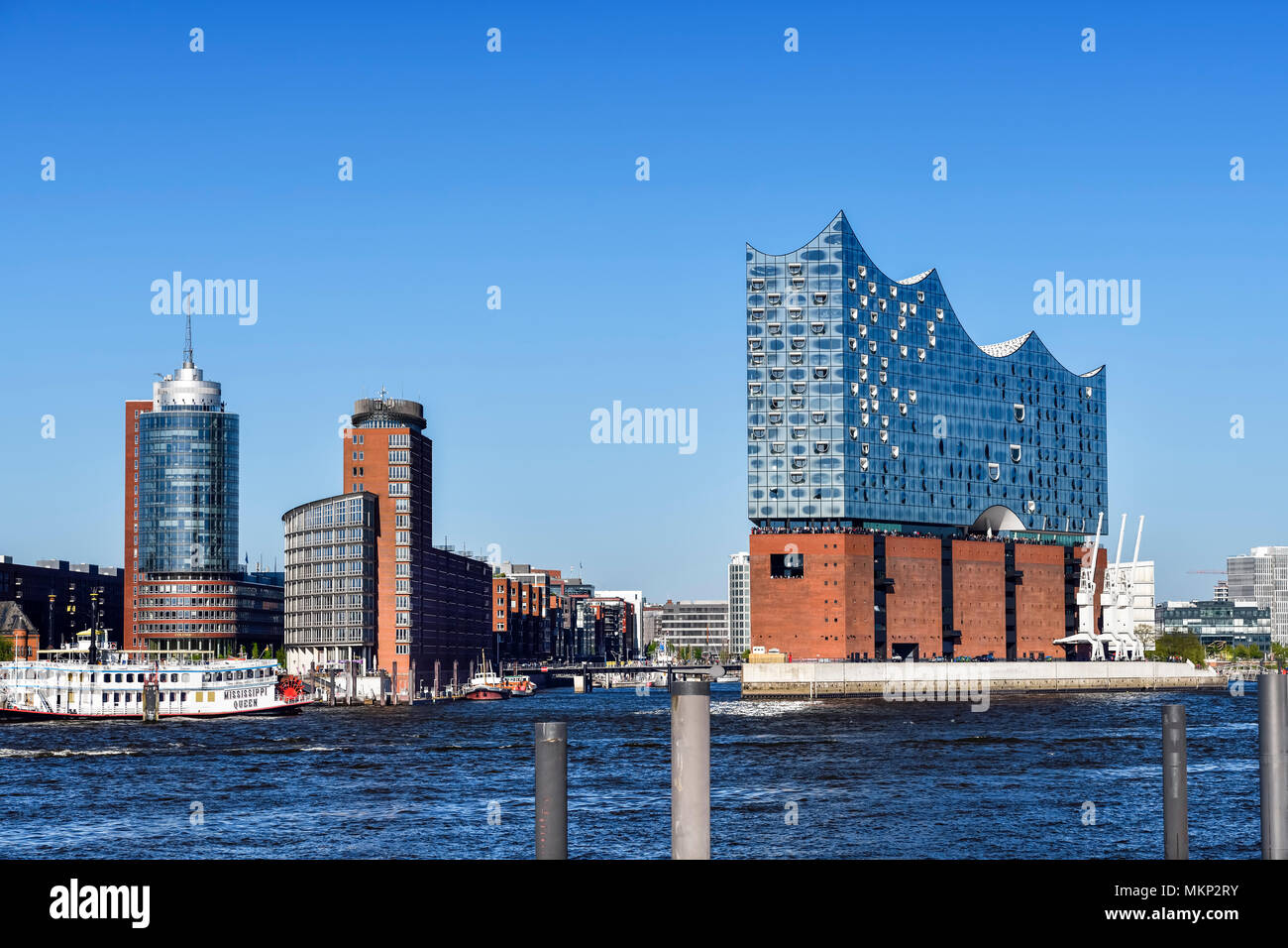 La Philharmonie de l'Elbe à Hambourg, Allemagne Banque D'Images