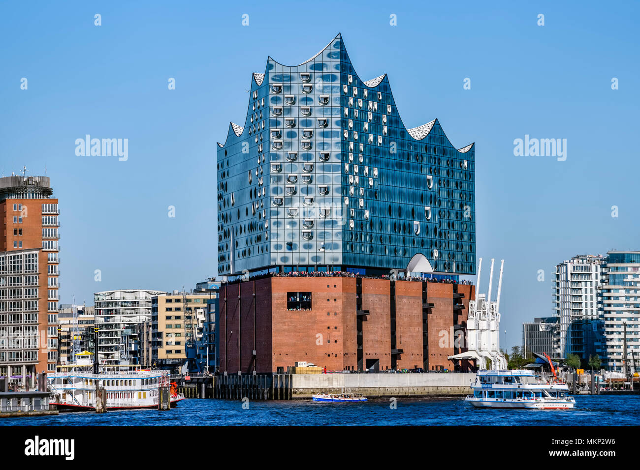 La Philharmonie de l'Elbe à Hambourg, Allemagne Banque D'Images