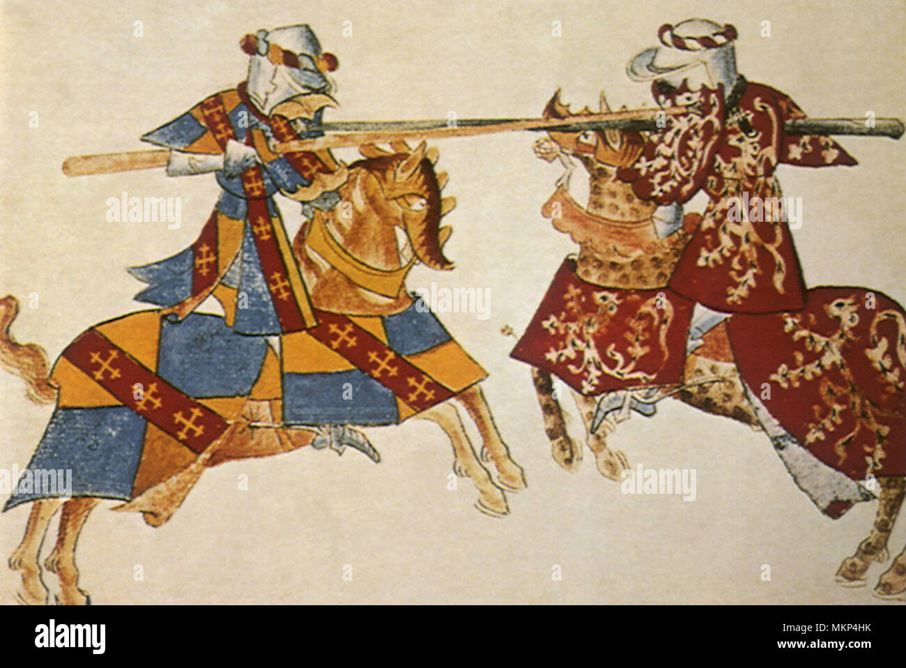 Deux chevaliers de Tournoi 1445 Banque D'Images