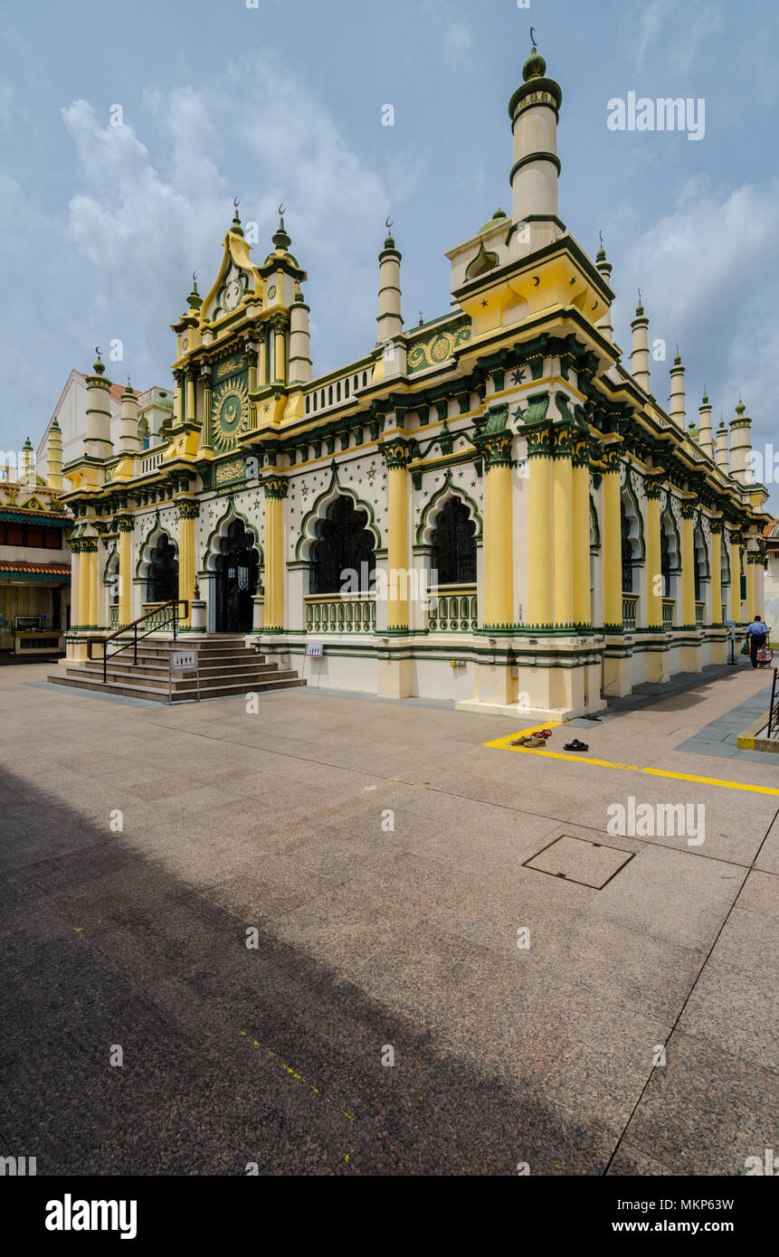 Abdul Gaffoor mosquée est une mosquée à Singapour construit en l'an 1907. La mosquée situé dans la région connue sous le nom de Little India, à Singapour. Banque D'Images