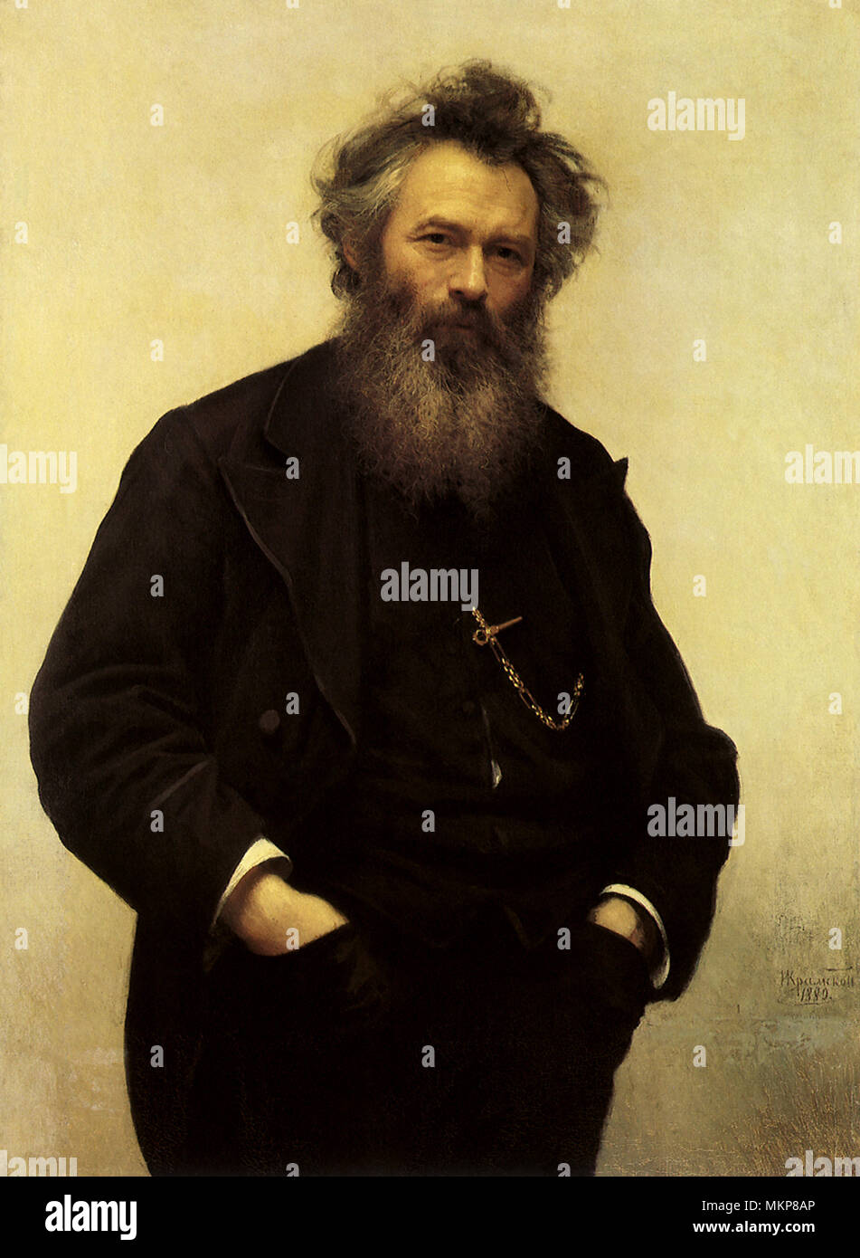 Portrait d'Ivan Shishkin Banque D'Images