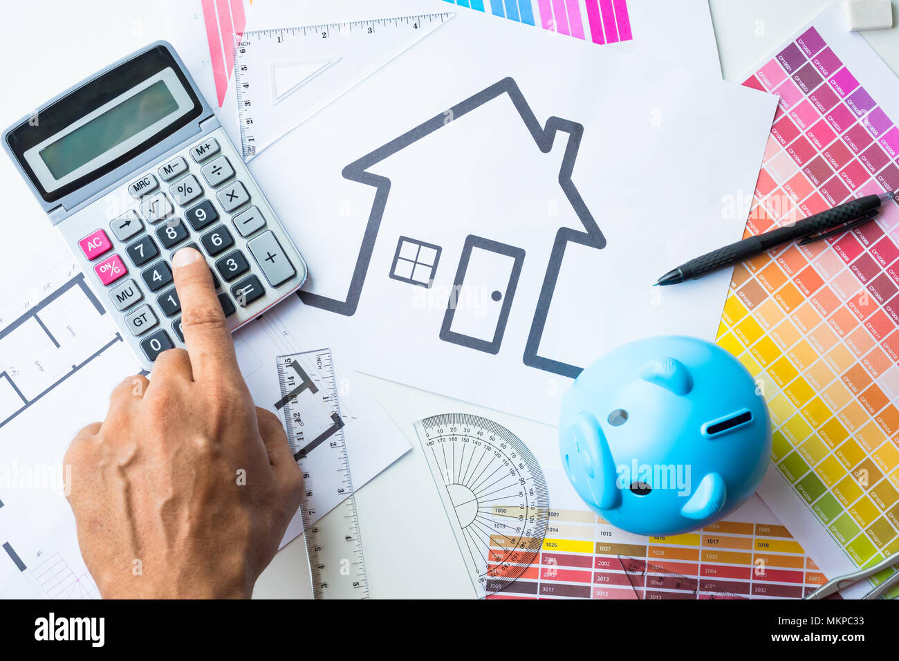 L'achat d'une maison du concept d'économie , Banque D'Images