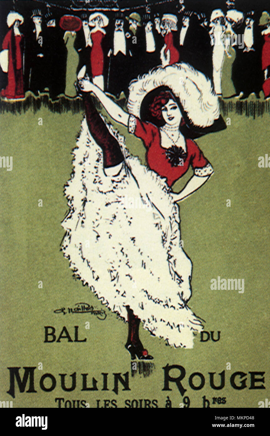 Danseuse de Cancan Banque D'Images