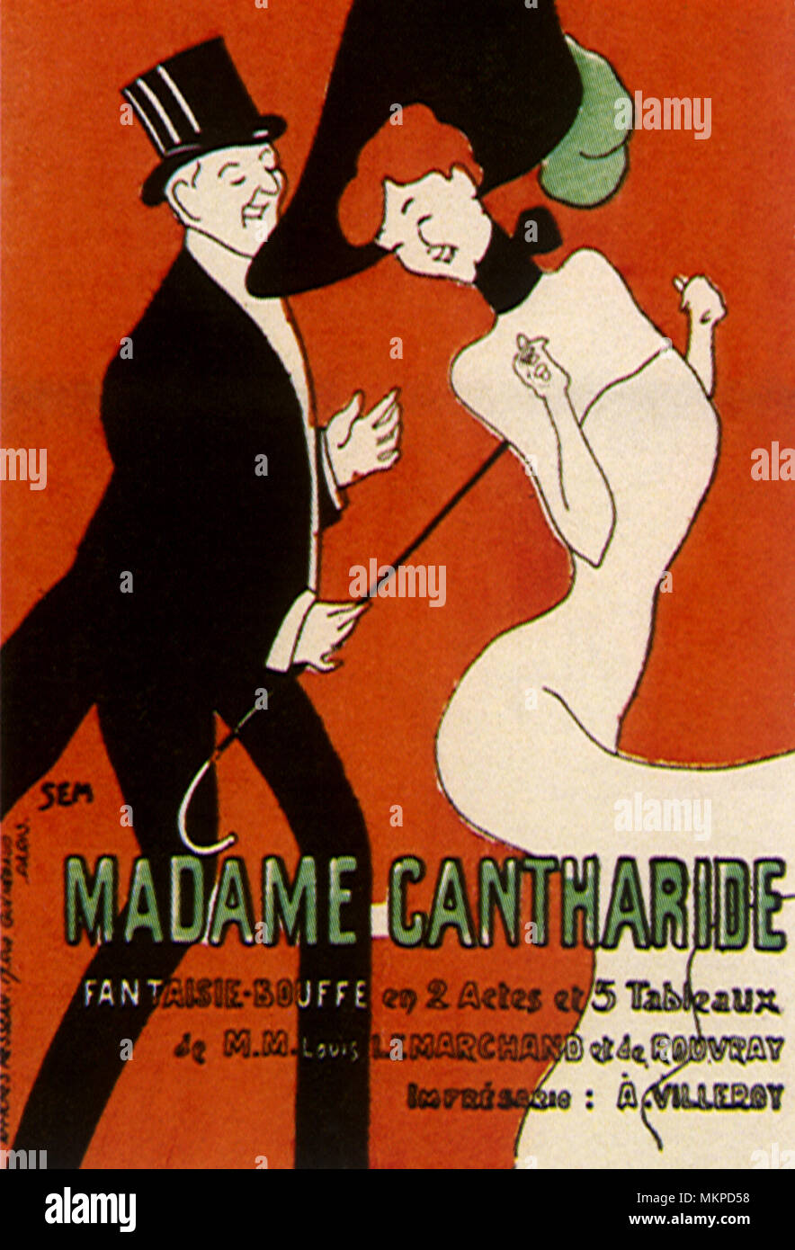 Poster pour Madame Cantharide Banque D'Images