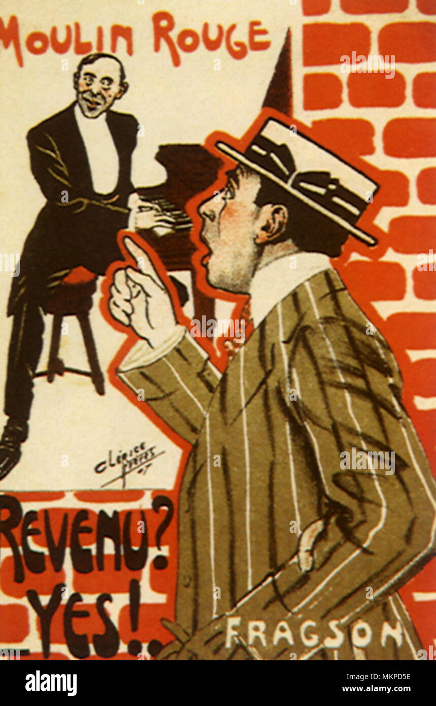 Affiche pour Fragson Banque D'Images