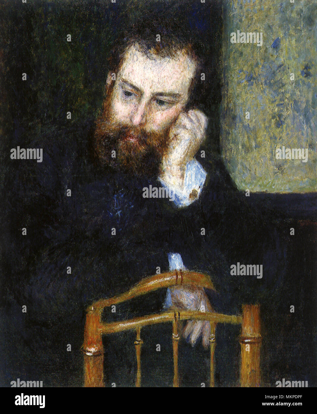 Portrait d'Alfred Sisley Banque D'Images