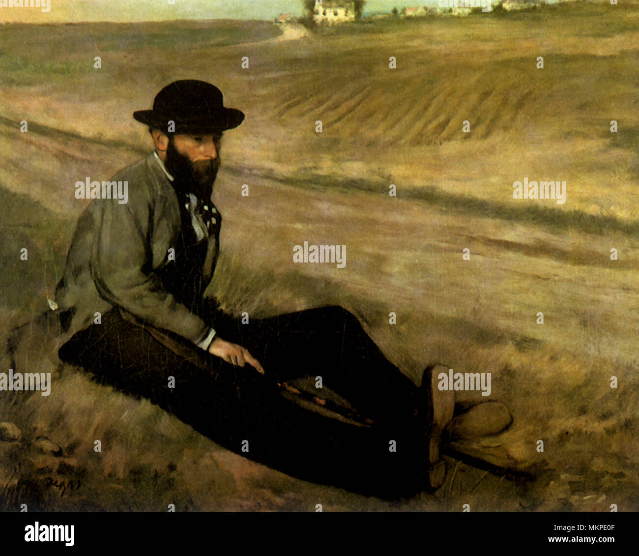 Portrait d'Eugène Manet Banque D'Images