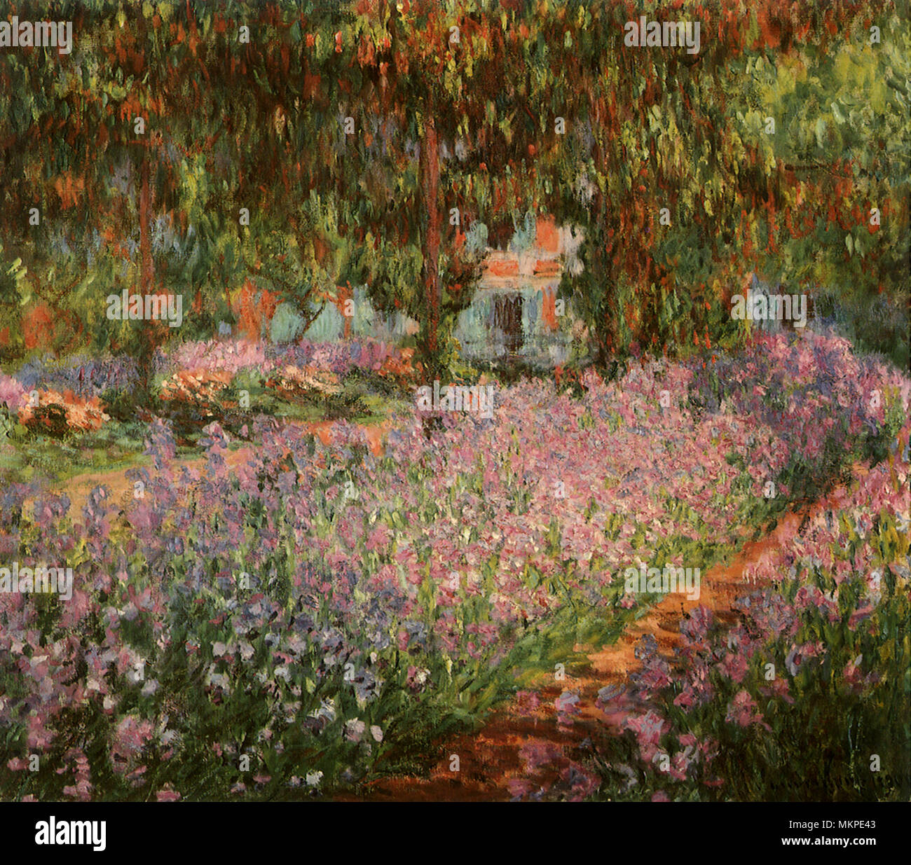 Le jardin de Monet à Giverny Banque D'Images