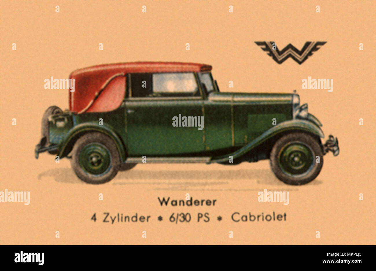 Wanderer 1928 Berline 4 cylindres Banque D'Images