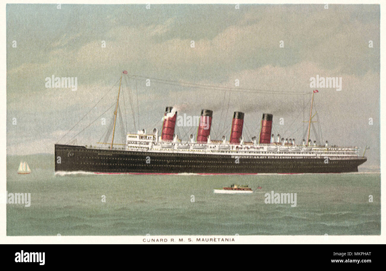 Cunard R.M.S. Mauritanie Banque D'Images