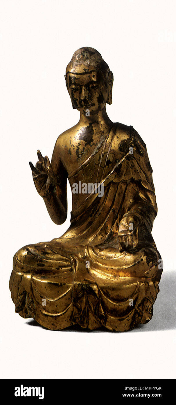 La figure de Bouddha assis Banque D'Images