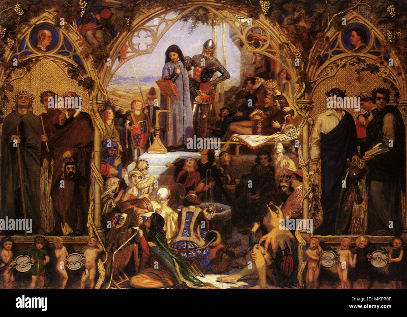 Les semences et les fruits de la poésie anglaise Banque D'Images