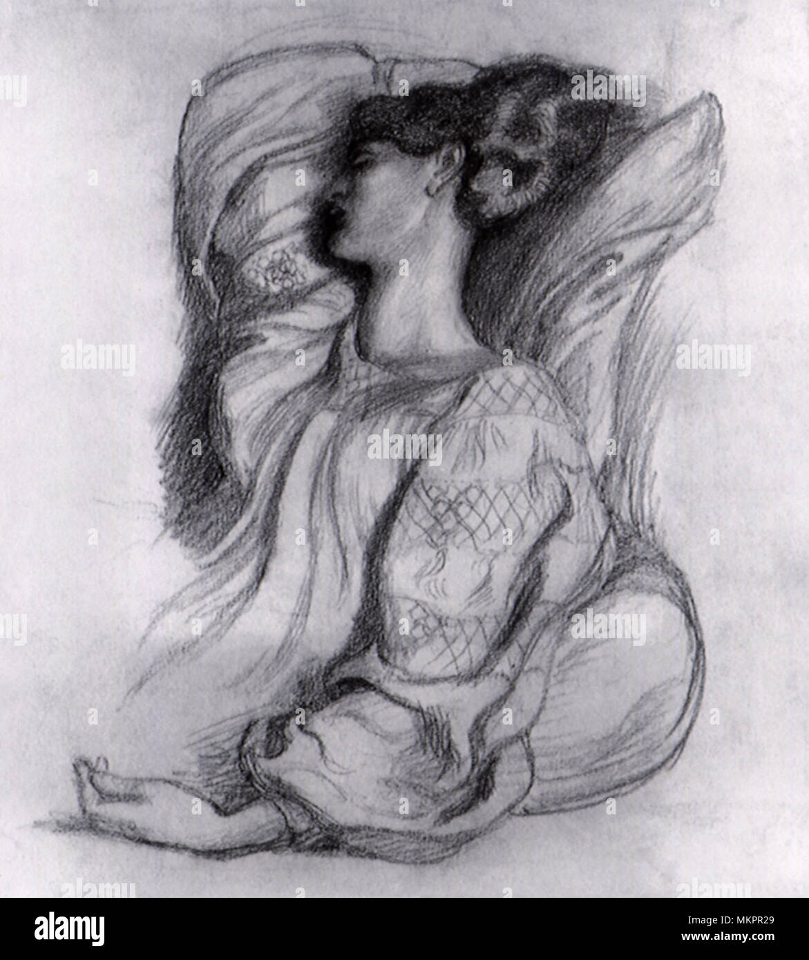 Mme William Morris endormi Banque D'Images