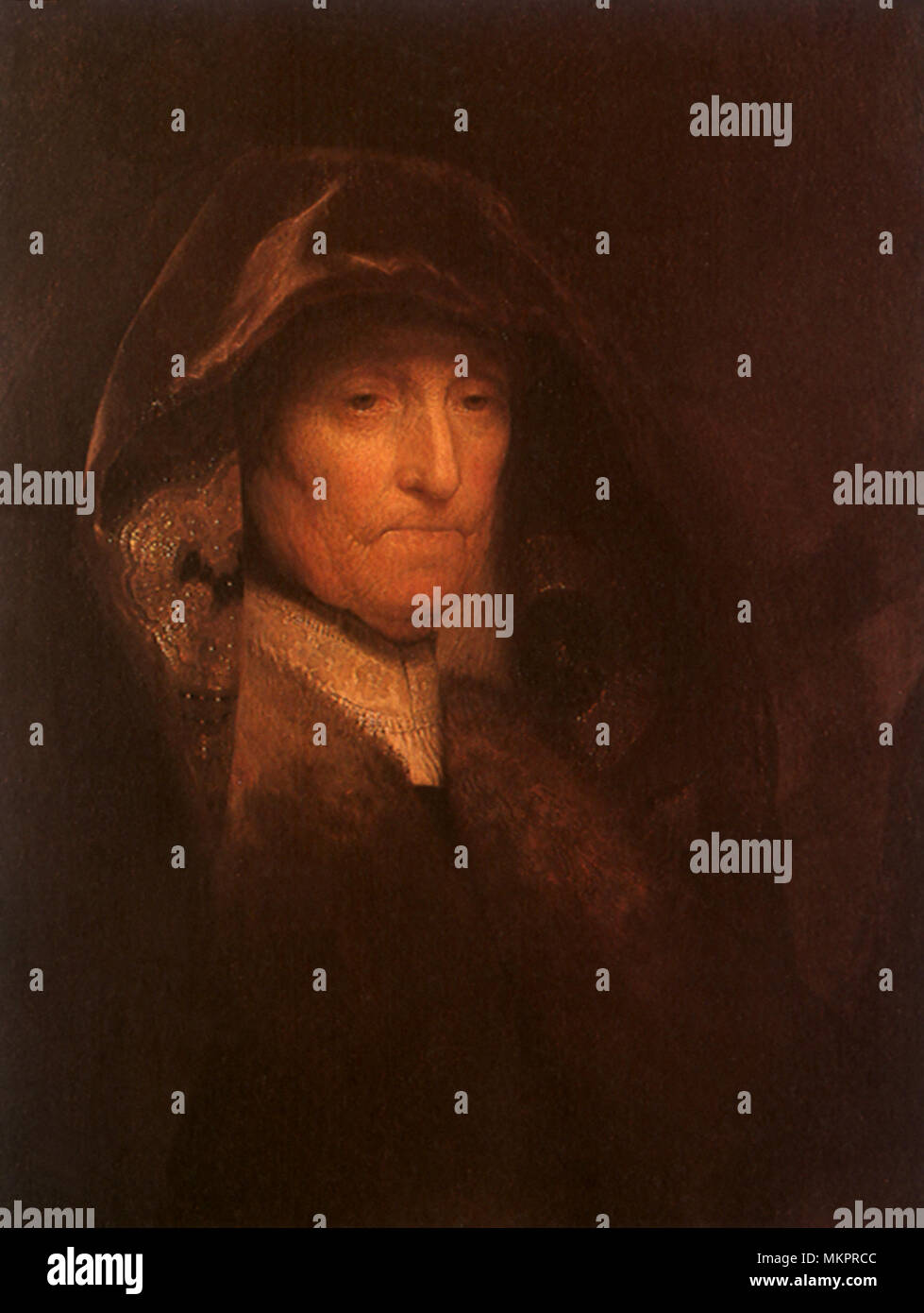 La mère de Rembrandt comme une figure historique Banque D'Images
