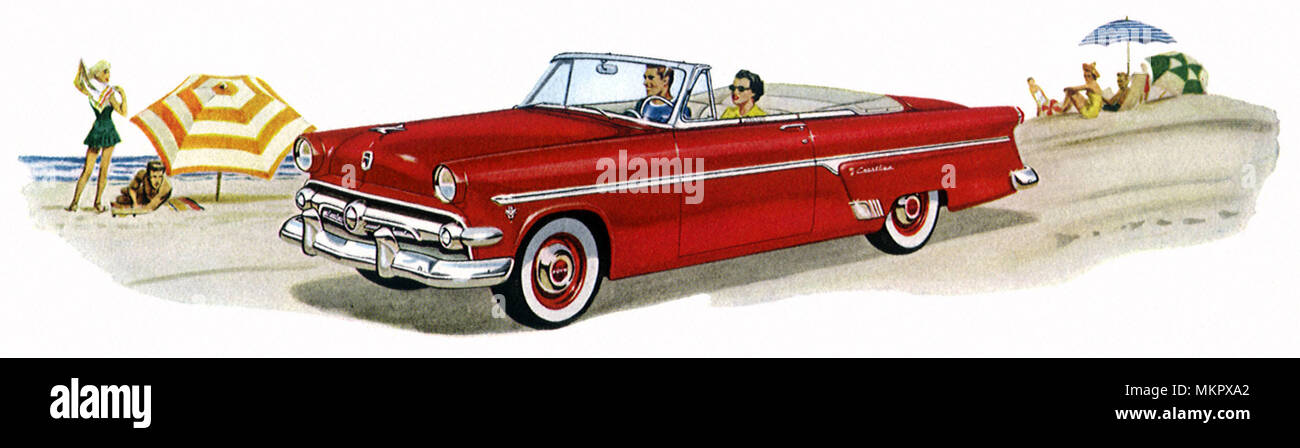 Ford Sunliner 1954 Banque D'Images