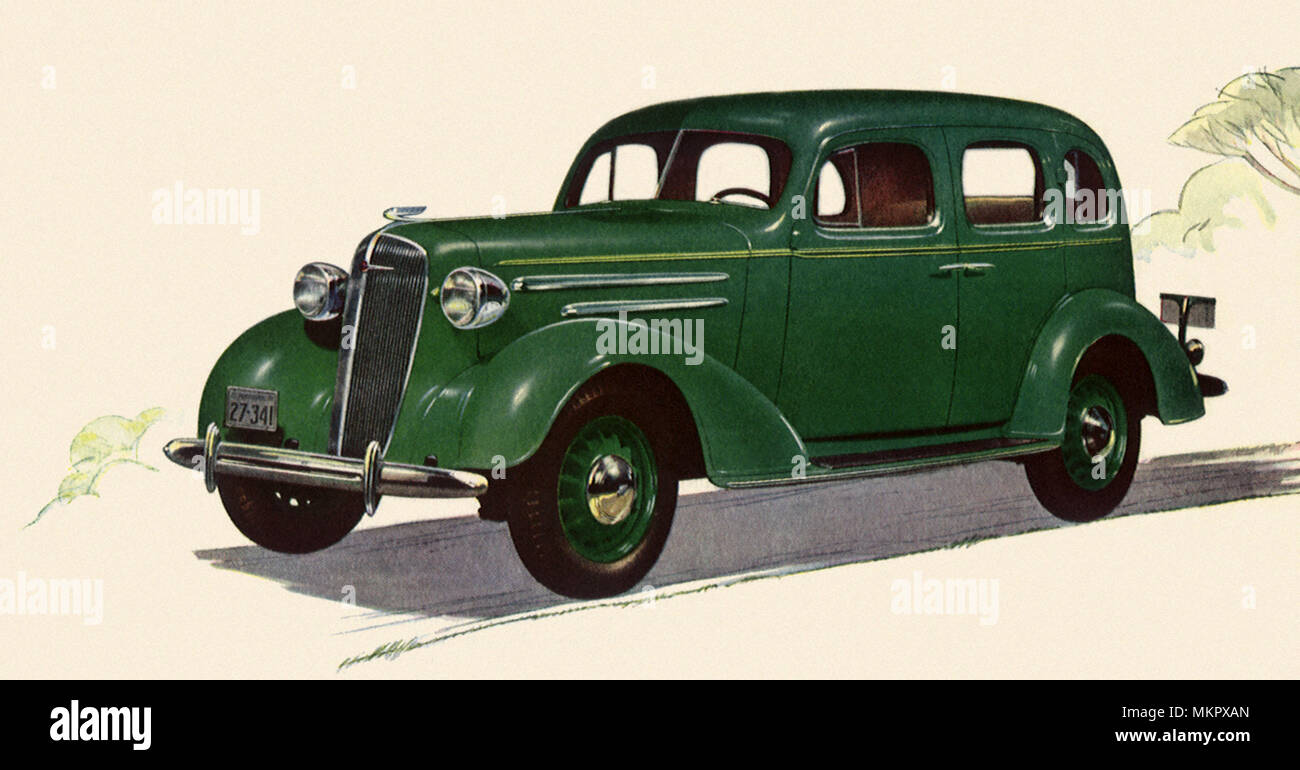 1936 Plymouth De Luxe Sedan Banque D'Images