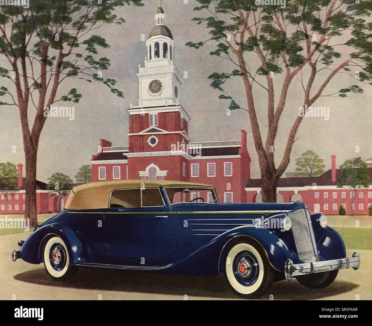 1936 Packard Convertible Victoria 12 Banque D'Images