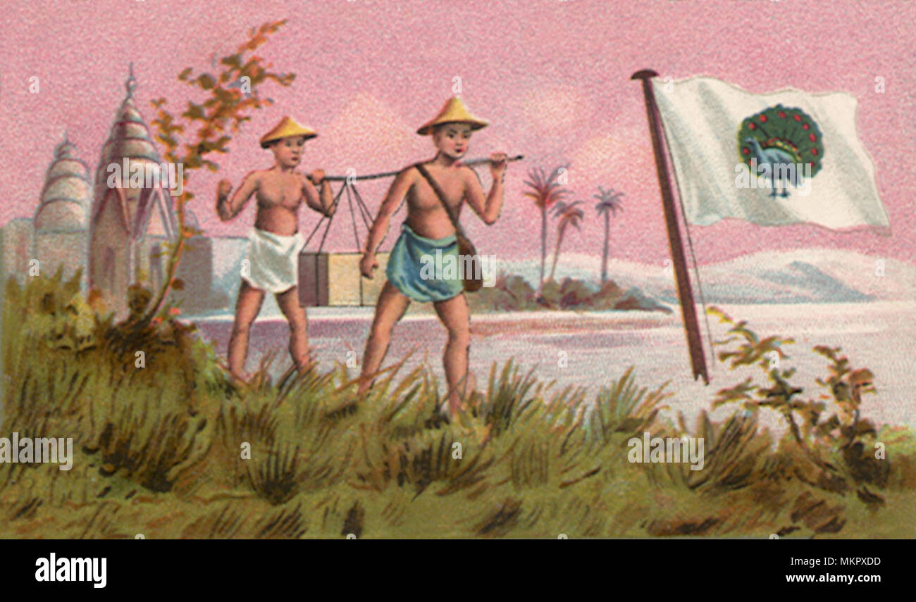 Les agriculteurs vietnamiens en Indochine Banque D'Images