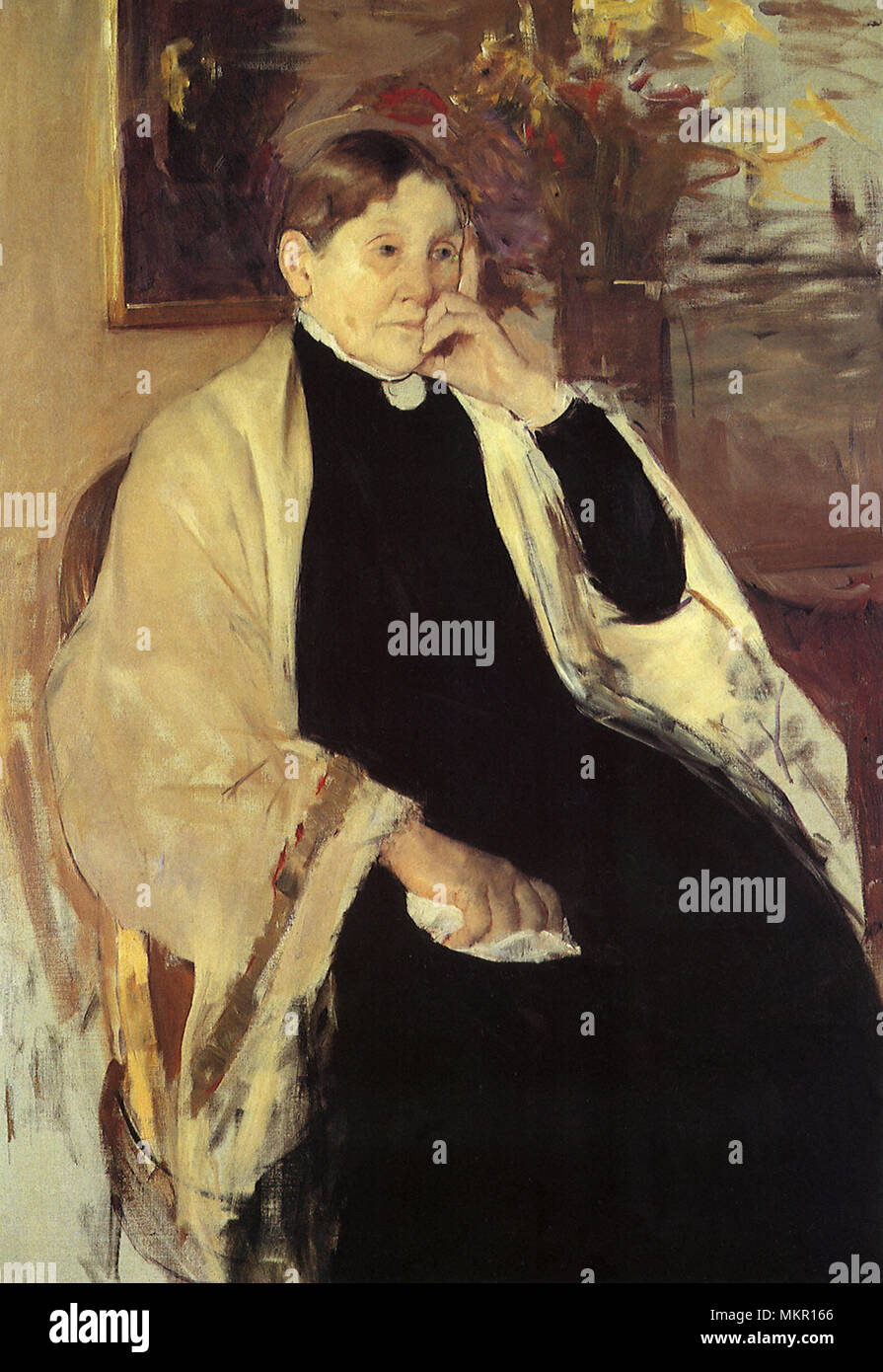 Mme Robert S. Cassatt, Mère de l'artiste Banque D'Images