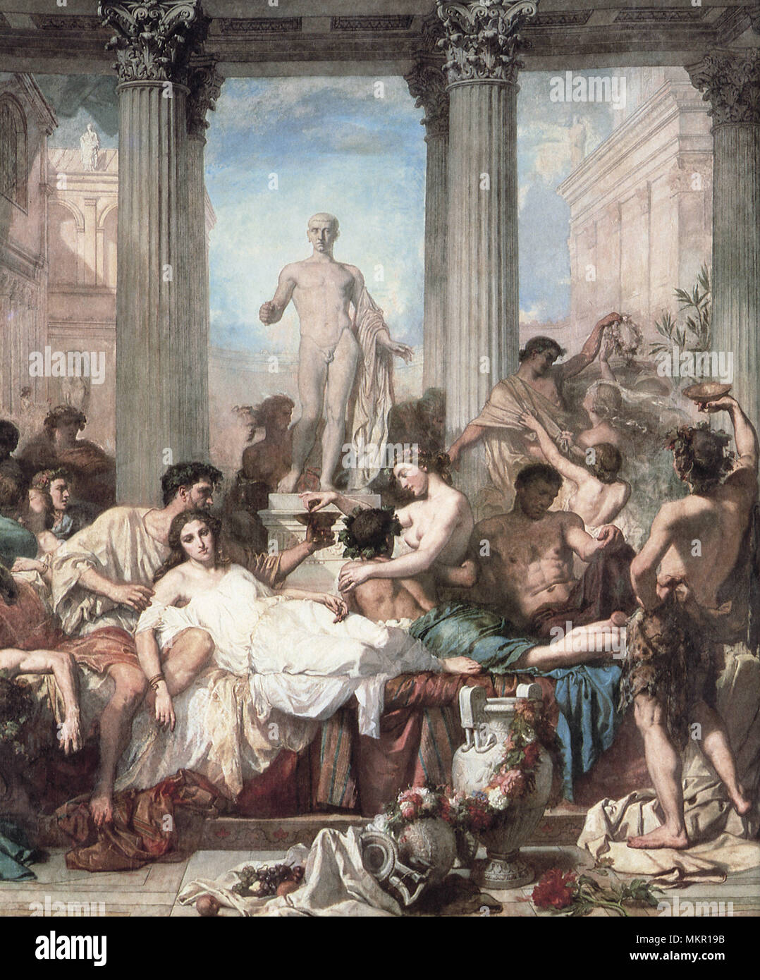 Les Romains de la Décadence Banque D'Images