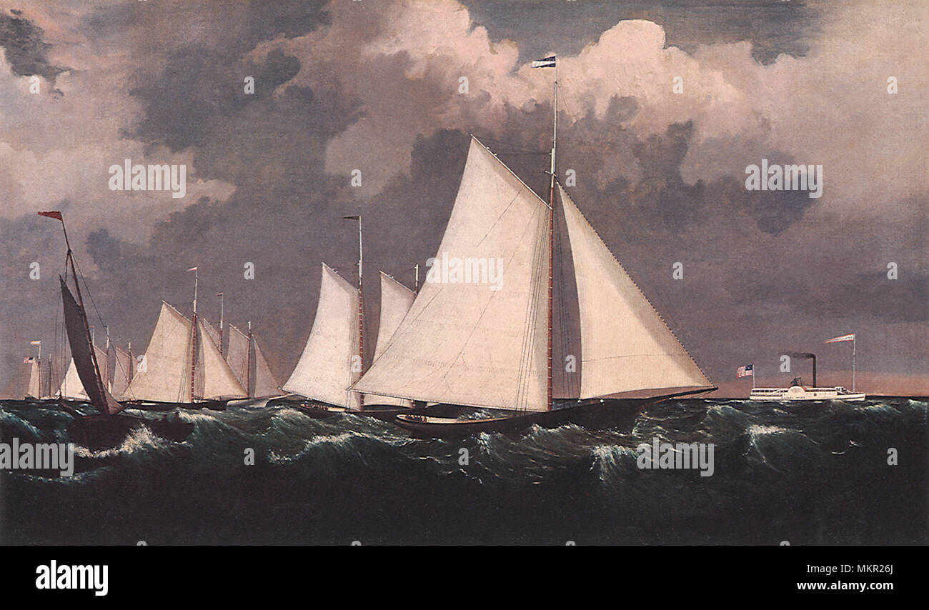 New York Yacht Club Regatta Banque D'Images