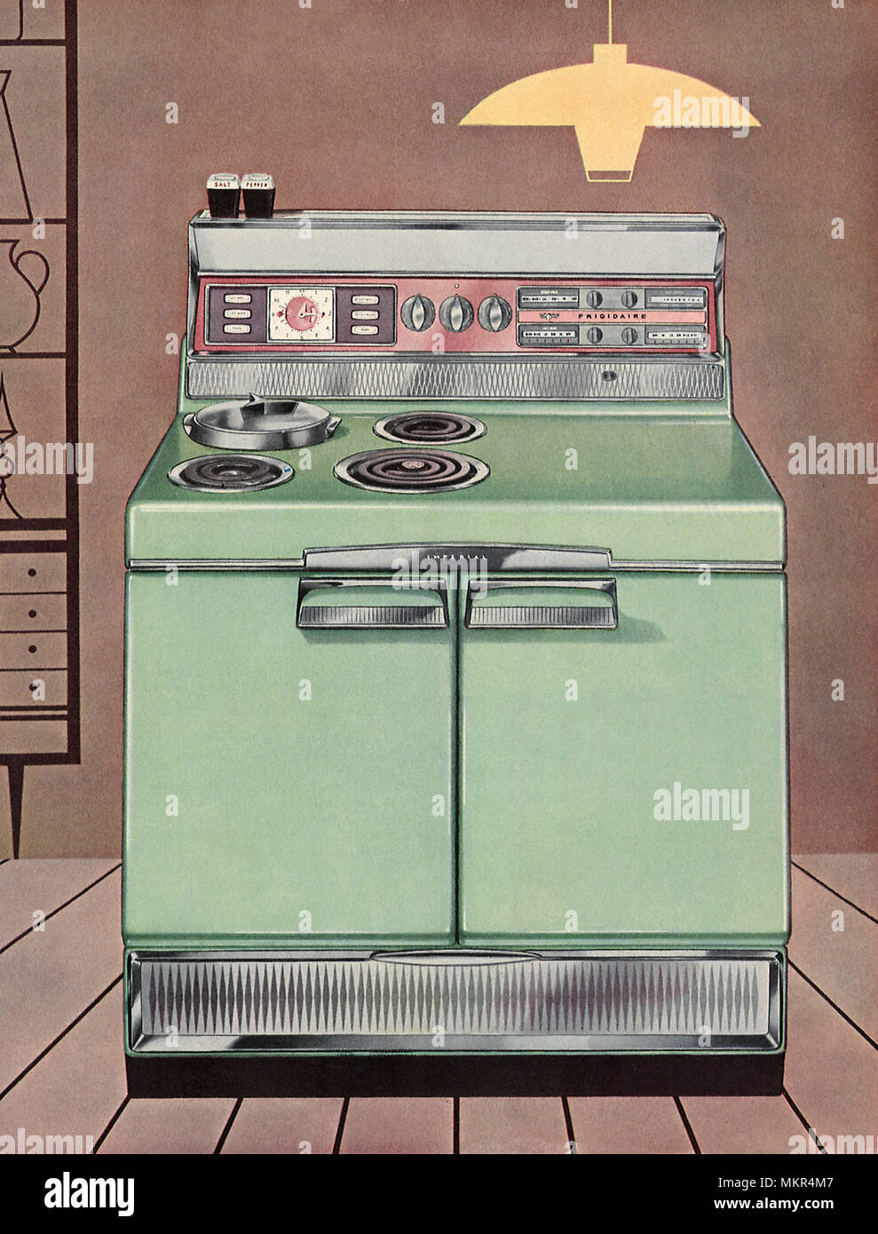 Gamme cuisinière moderne Banque D'Images