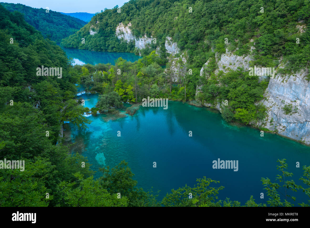 L'Europe, des Balkans, la Croatie, le parc national des Lacs de Plitvice Banque D'Images