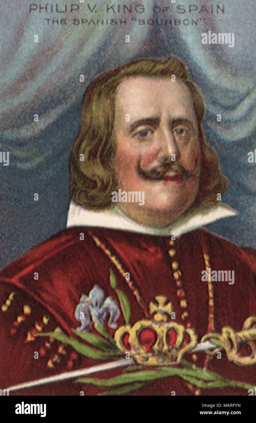 Le roi d'Espagne Philippe V. Banque D'Images