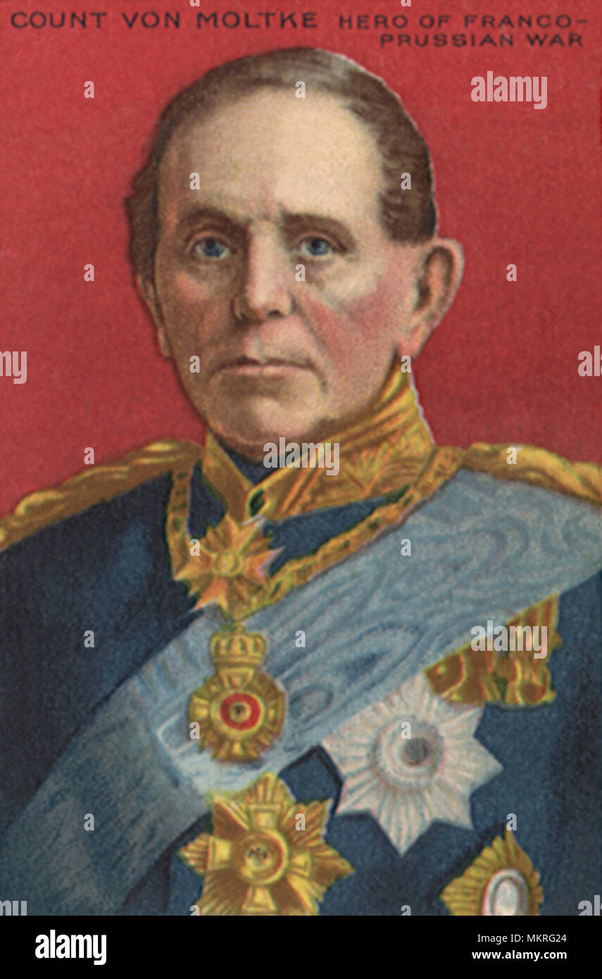 Comte von Moltke héros de guerre franco-prussienne Banque D'Images