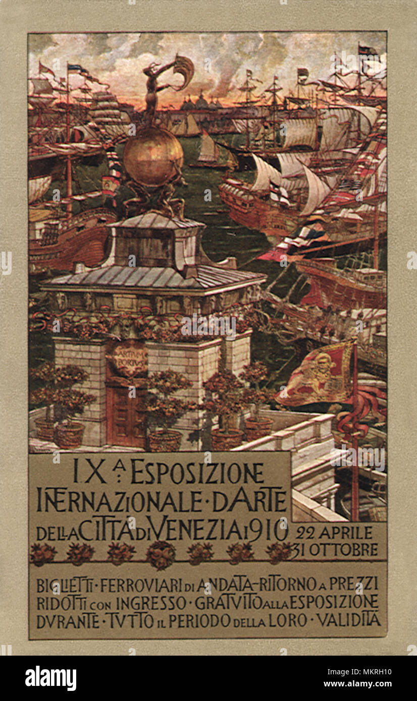 Exposition internationale d'Art Poster Venise Italie Banque D'Images