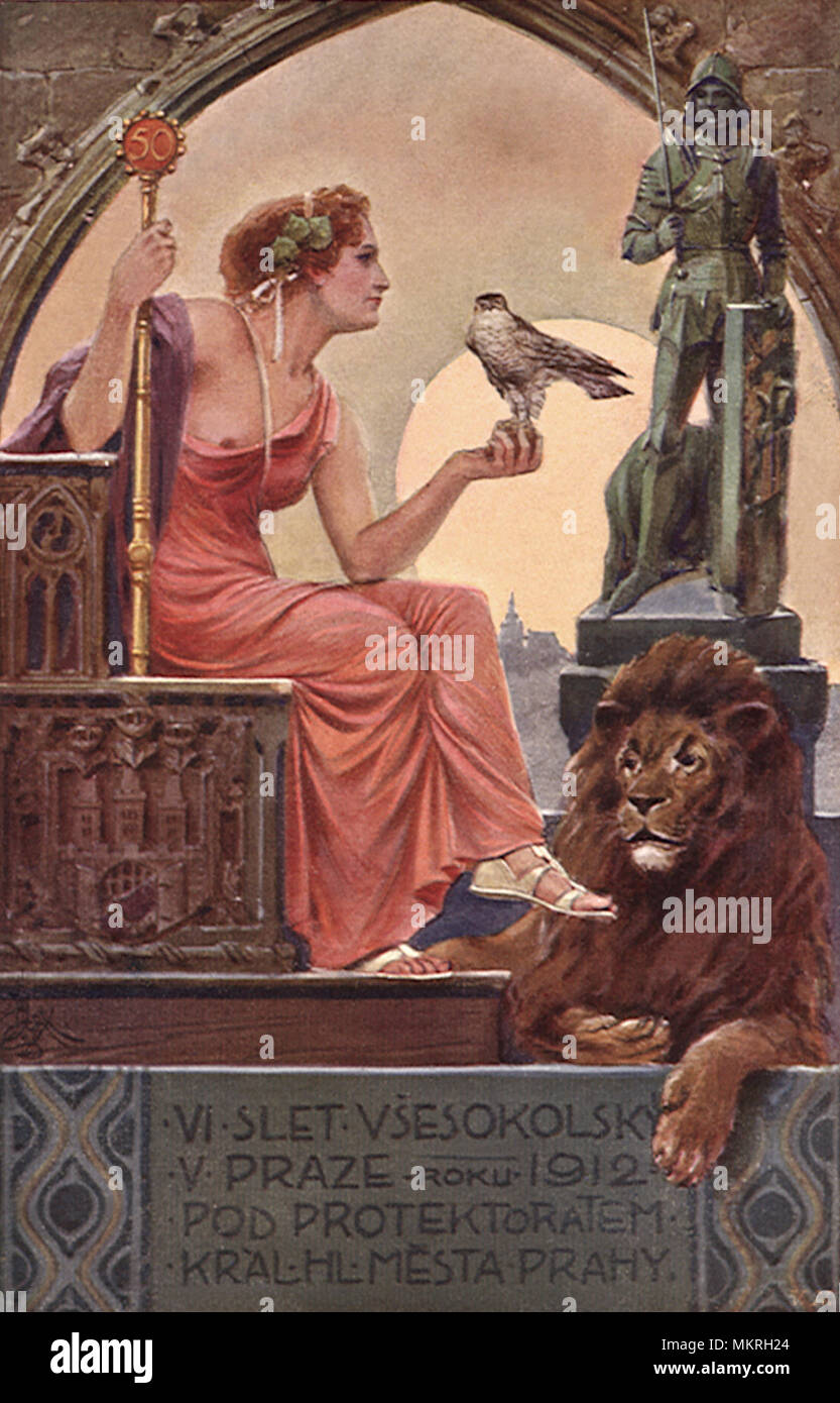 Le grec ancien homme avec sceptre sur trône avec Lion Banque D'Images